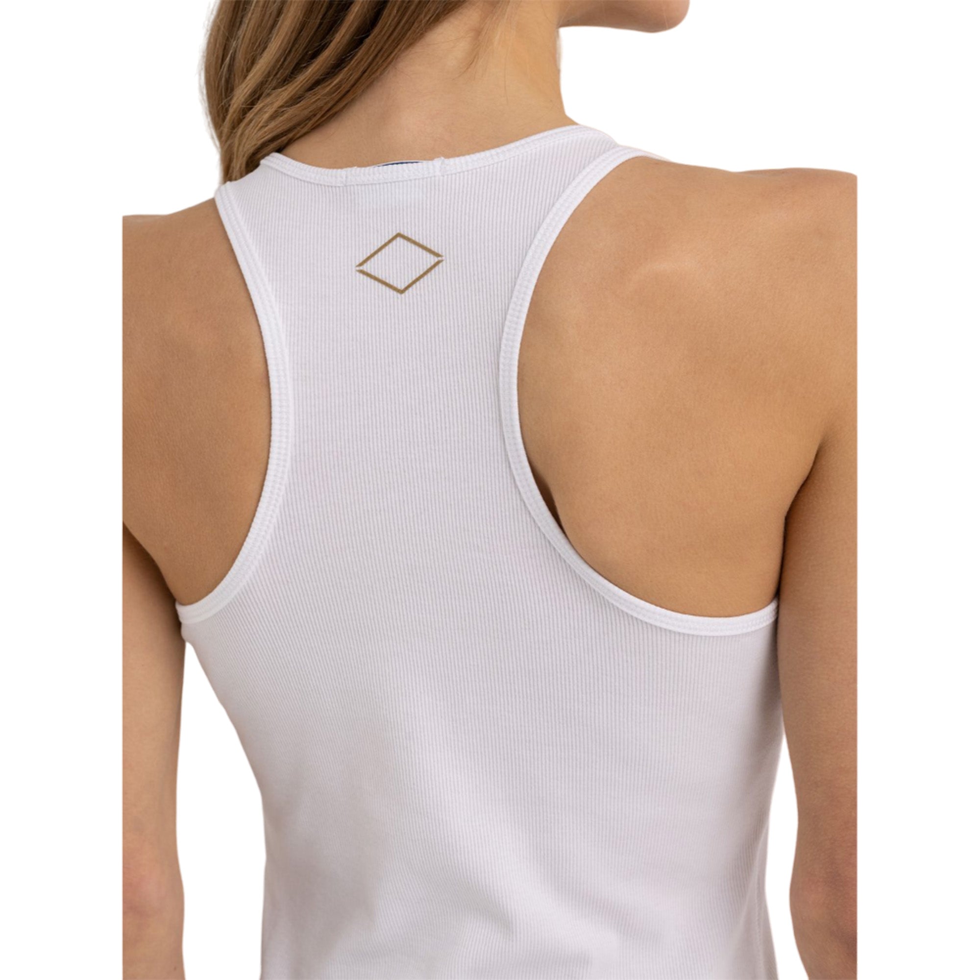 Replay Women's Slim Fit Ribbed Top With Print