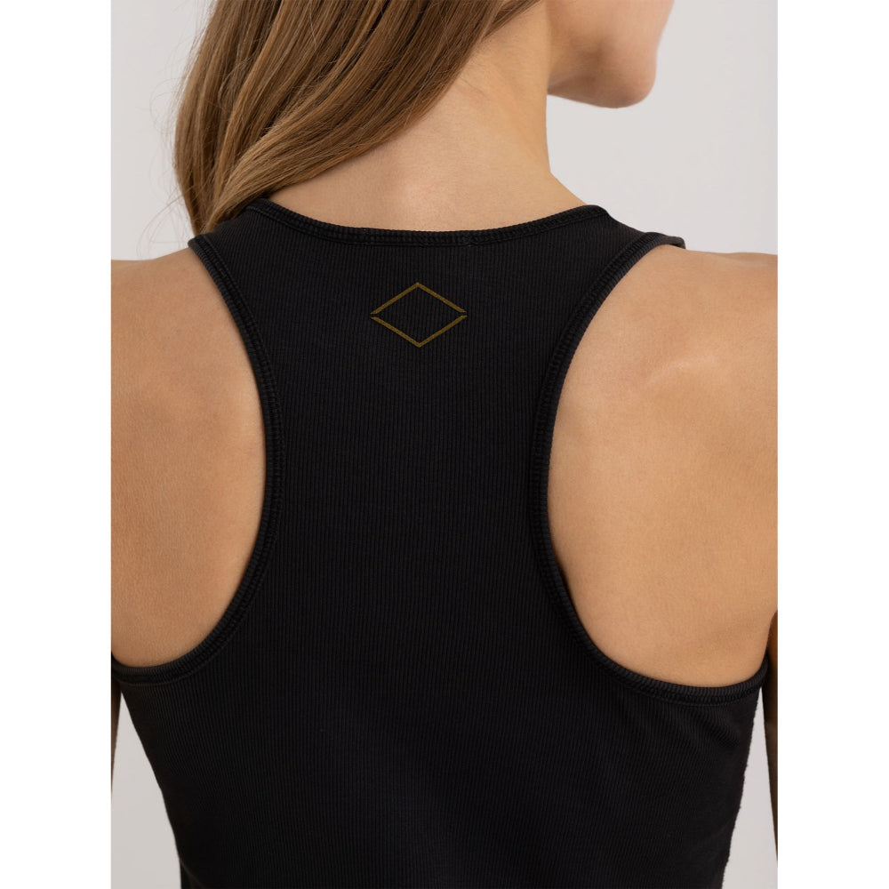 Replay Women's Slim Fit Ribbed Top With Print