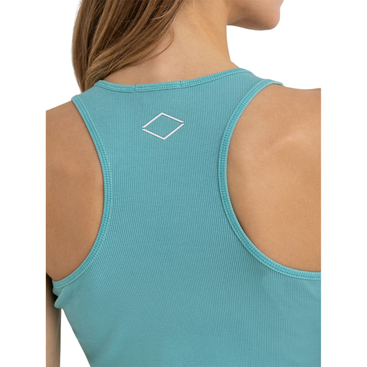 Replay Women's Slim Fit Ribbed Top With Print