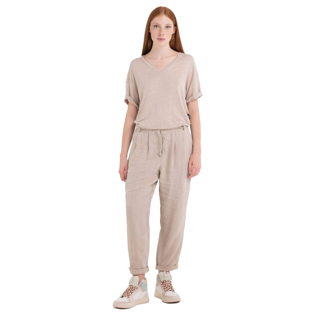 Replay Women's Carrot Tit Linen Trousers