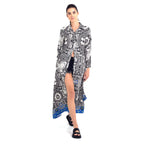 Replay Women's Viscose Shirt-dress with Batik Print