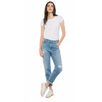 Replay Women's High Waist Tapered Leg Jeans