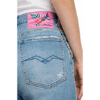 Replay Women's High Waist Tapered Leg Jeans
