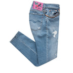 Replay Women's High Waist Tapered Leg Jeans