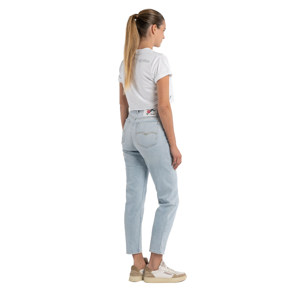 Replay Women's Kiley Hight Waist Tapered Leg Jean