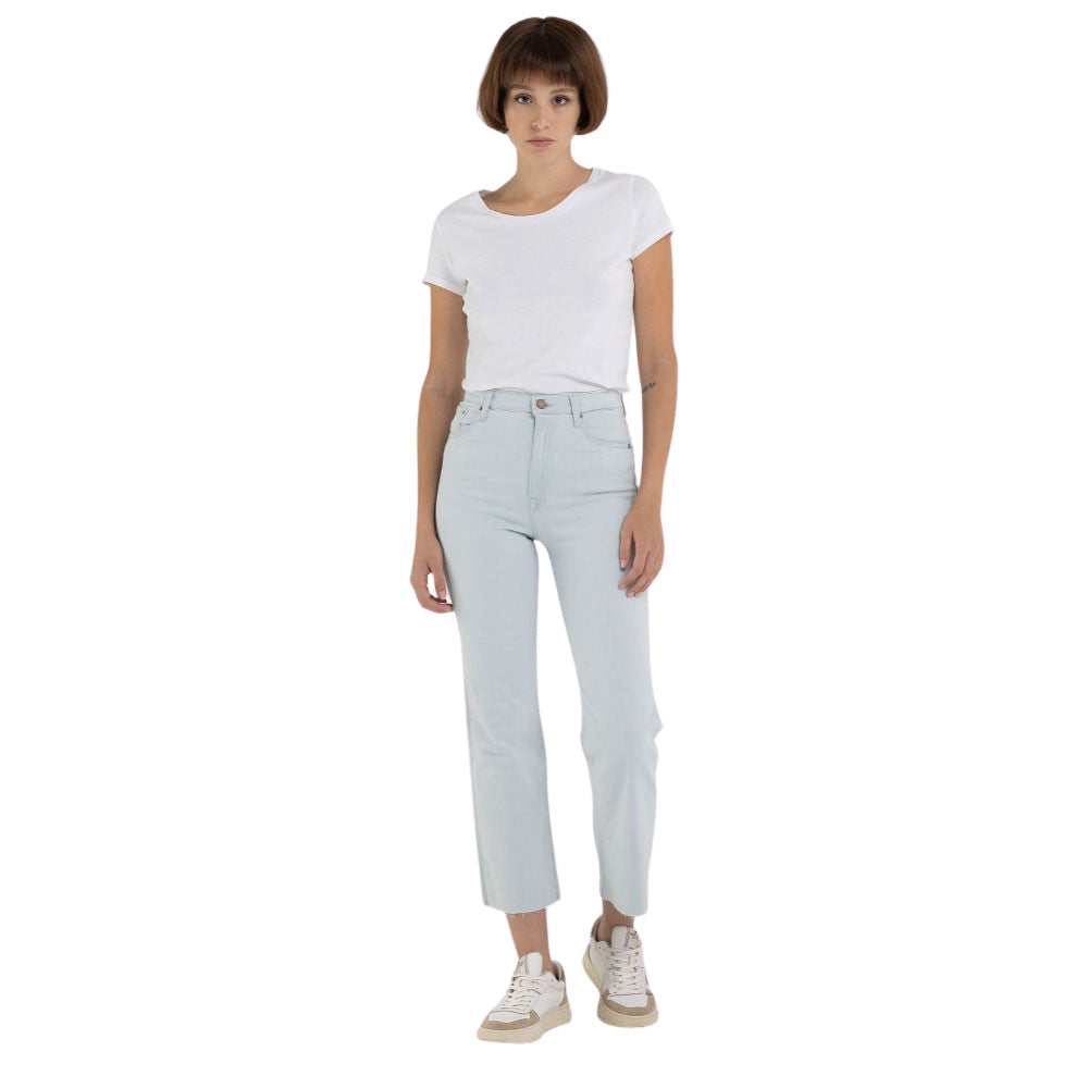Replay Women's High Waist Wide Leg Jeans