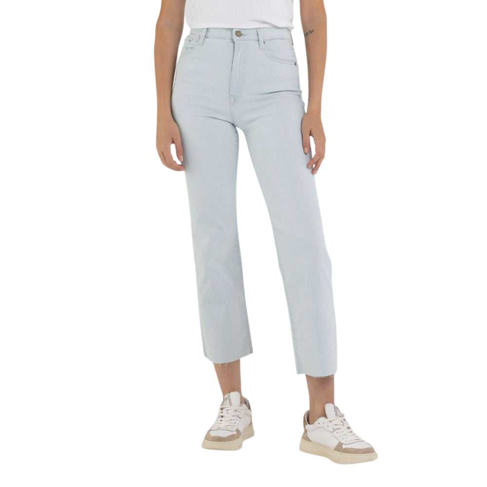 Replay Women's High Waist Wide Leg Jeans