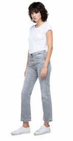 بنطلون جينز بخصر عالٍ وقصّة ساق واسعة (Bootcut) للنساء من ريبلاي
