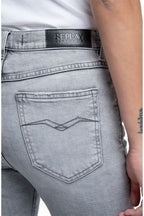 بنطلون جينز بخصر عالٍ وقصّة ساق واسعة (Bootcut) للنساء من ريبلاي