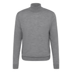 Bugatti Men's Polo-neck Sweater Made from Merino Wool