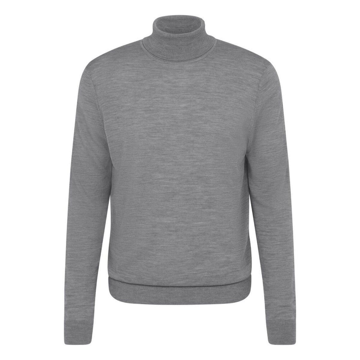 Bugatti Men's Polo-neck Sweater Made from Merino Wool