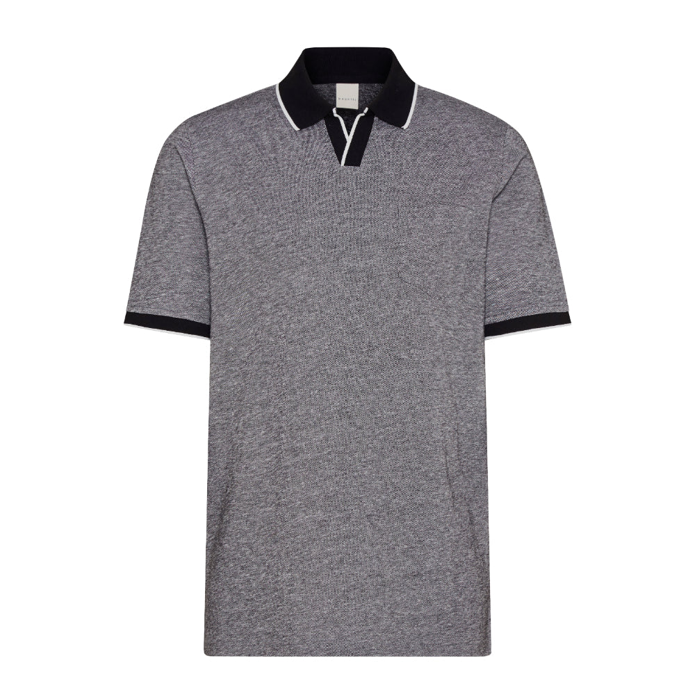 Bugatti Men's Polo Shirt in a 2-tone Look