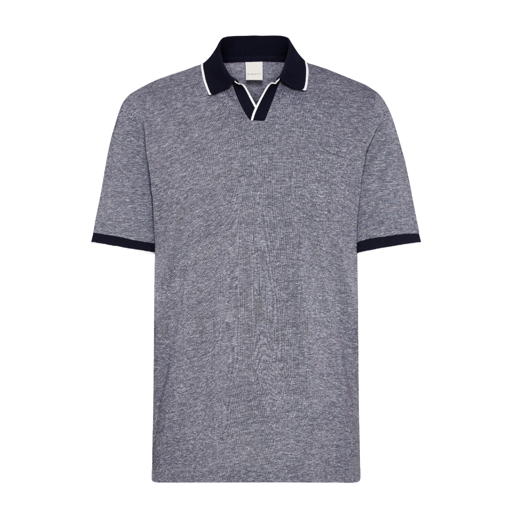 Bugatti Men's Polo Shirt in a 2-tone Look