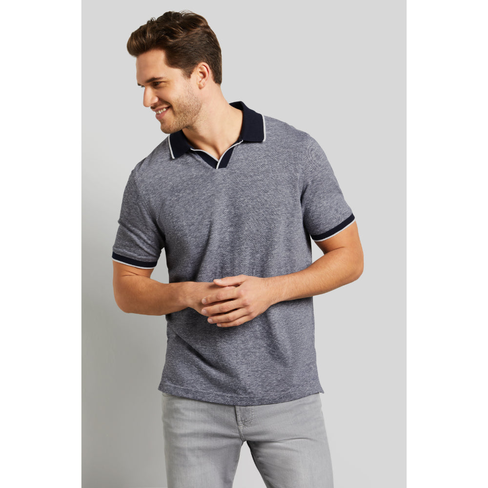Bugatti Men's Polo Shirt in a 2-tone Look