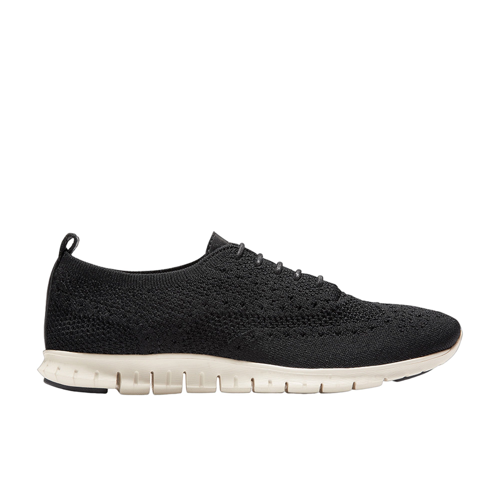 Cole Haan ZERØGRAND Stitchlite Oxford Black Knit/Leather/Ivory Size 10