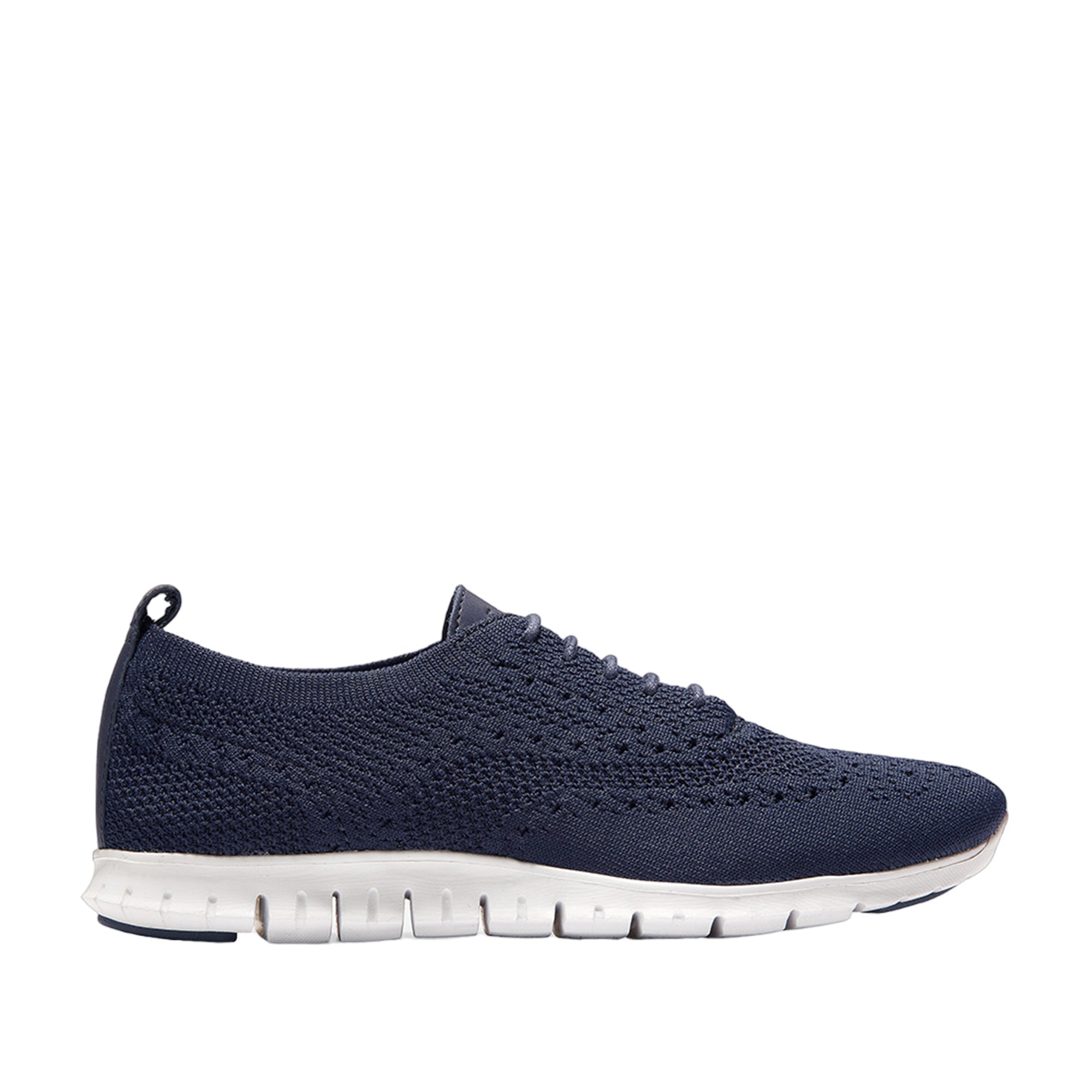Cole Haan ZERØGRAND Stitchlite Oxford Marine Blue Knit/Leather/Optic White