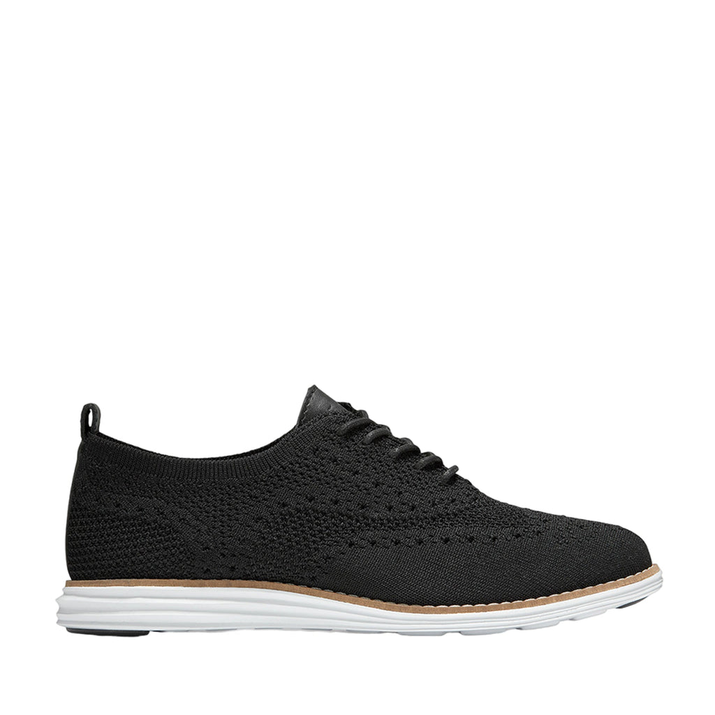 Cole Haan ØriginalGrand Stitchlite Wingtip Oxford Black Knit