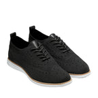 Cole Haan ØriginalGrand Stitchlite Wingtip Oxford Black Knit