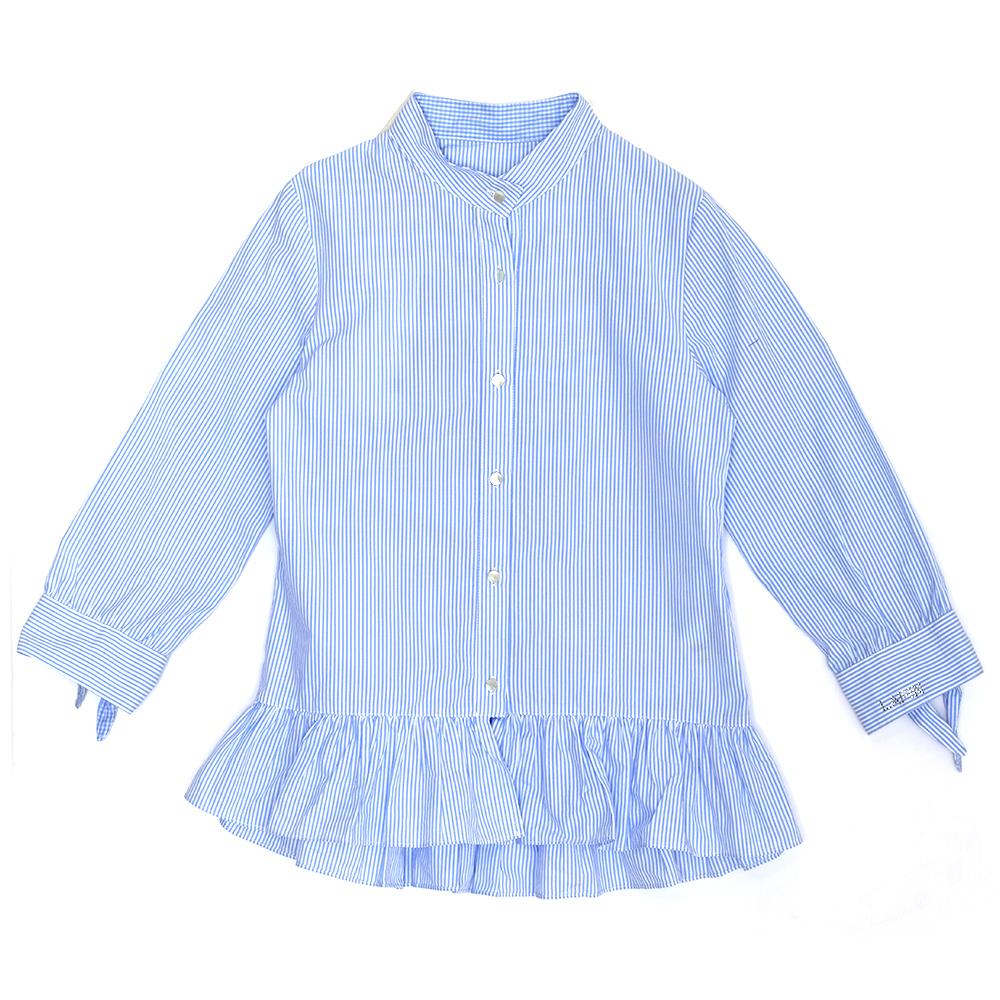 Lapin House Blue And White Shirt Size 12