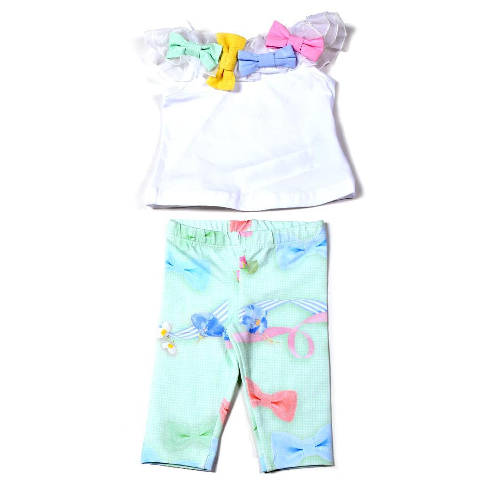 Lapin House White And Green Printed Set