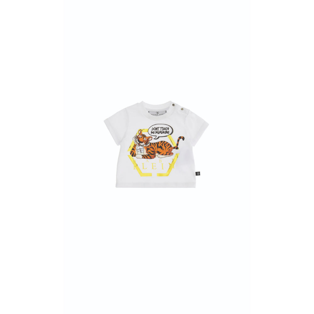 Philipp Plein Kids White Color T-Shirt