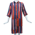 Twinset Long Sleeves Nightgown Stripes XL