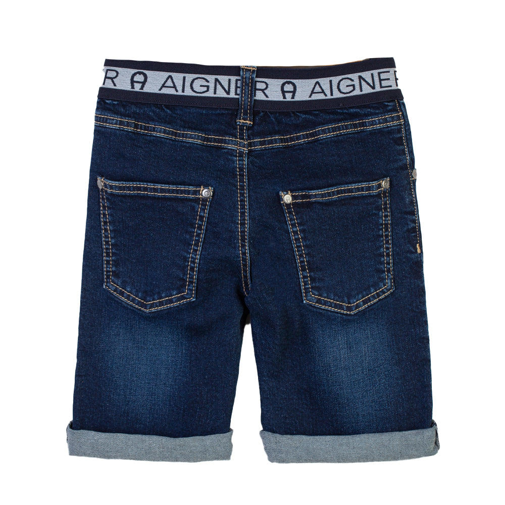 Aigner Kids Boy's Denim Bermuda