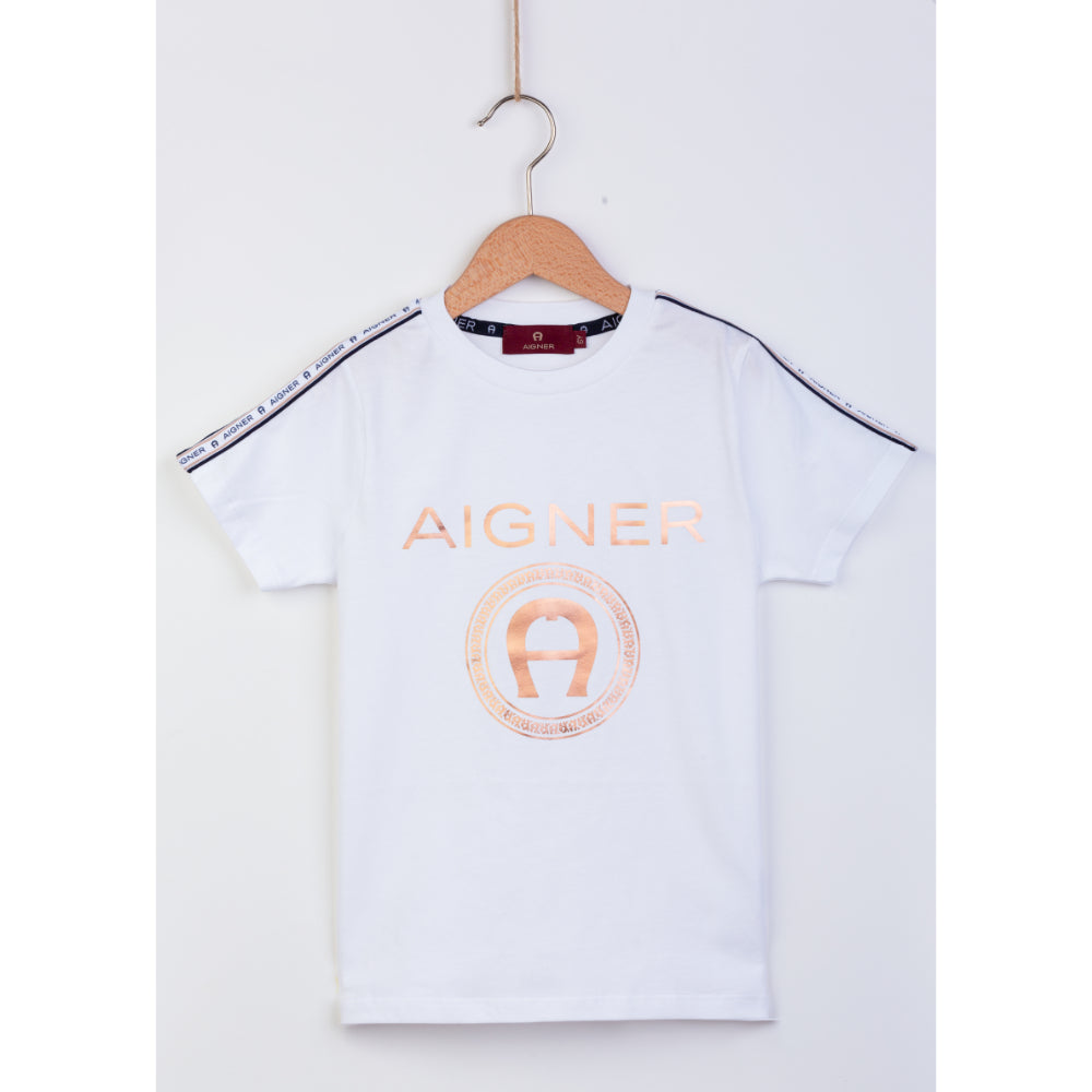 Aigner Kids Boy's Bright White T-Shirt