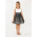 Amaya Kids Black & White Dress