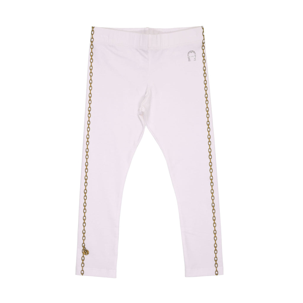 Aigner Kids Girl's Set T-Shirt & Leggings Pink and White