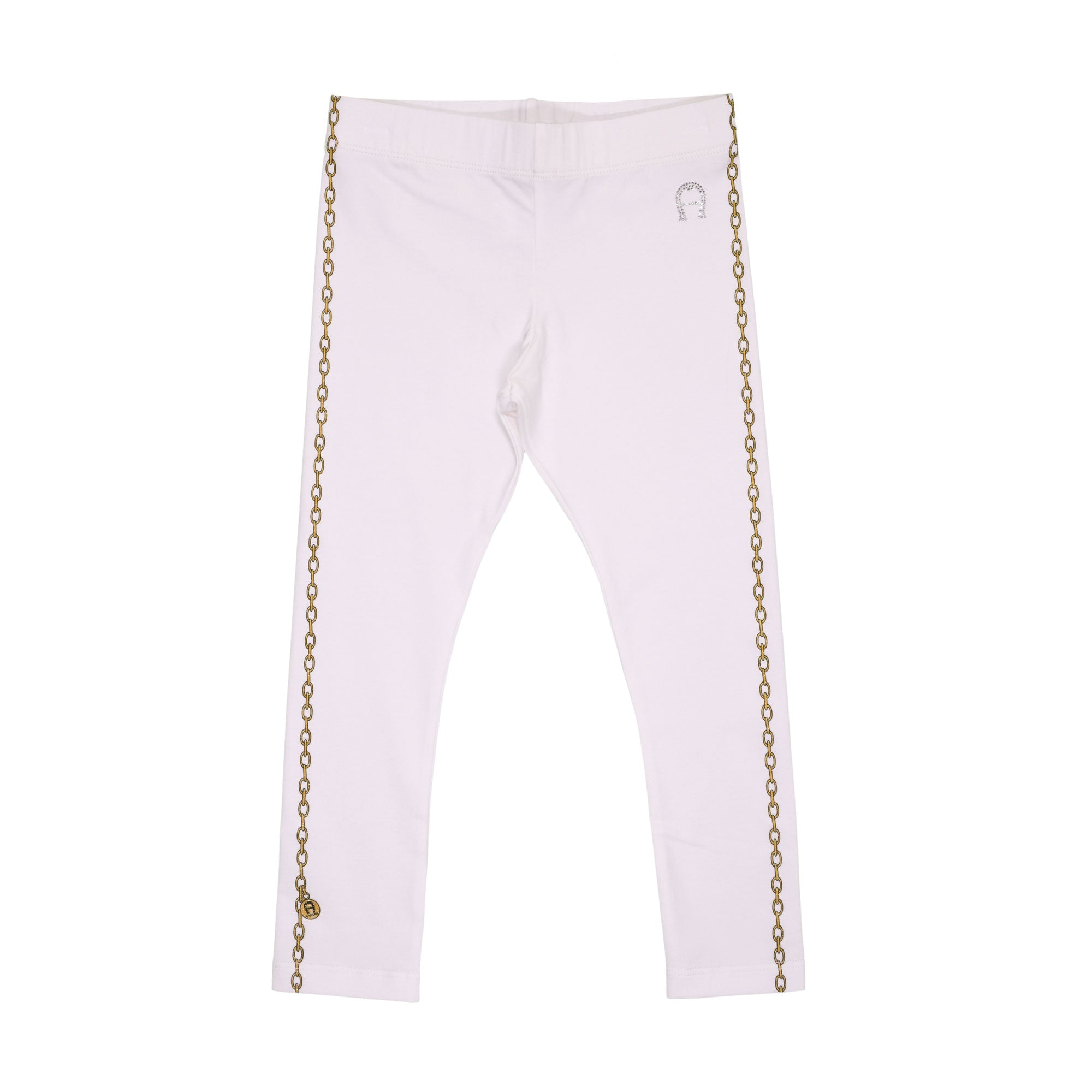 Aigner Kids Girl's Set T-Shirt & Leggings Pink and White