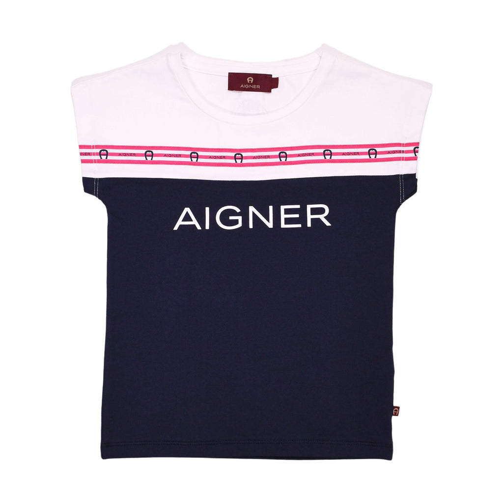 Aigner Kids Girl's Set T-Shirt & Leggings Navy