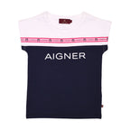 Aigner Kids Girl's Set T-Shirt & Leggings Navy