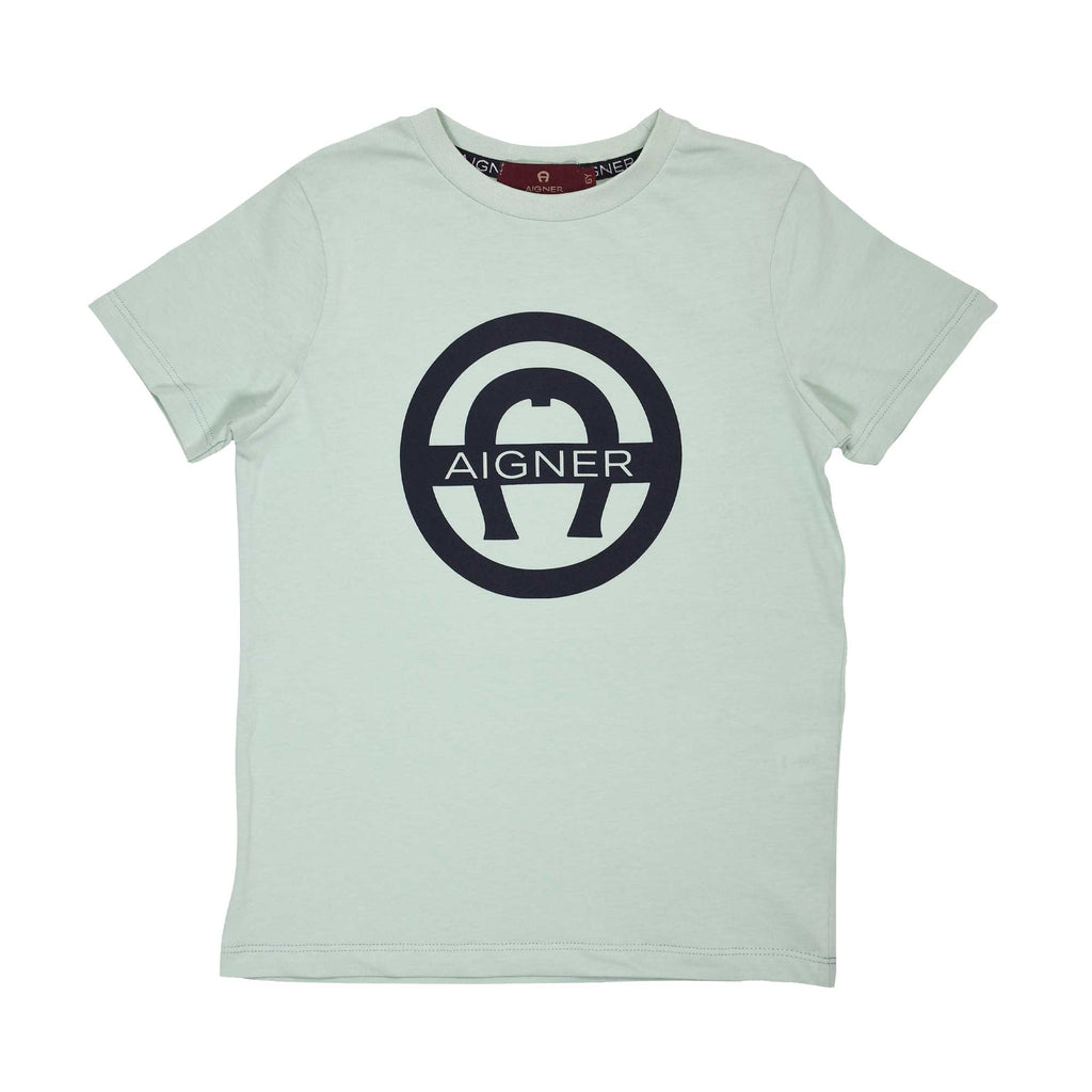 Aigner Kids Boy's Light Green T-Shirt