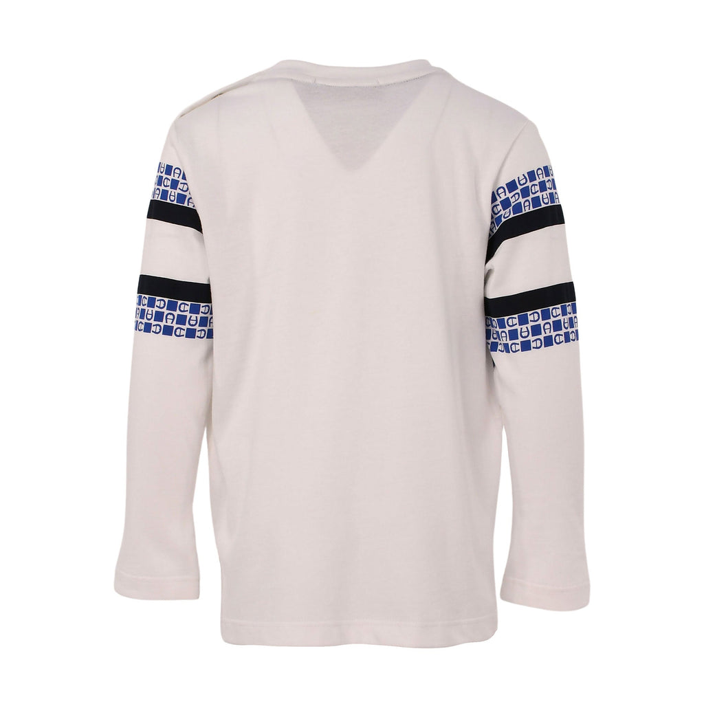 Aigner Kids Blue Logo Print T-Shirt