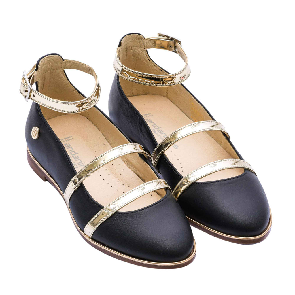 Andanines Kids Girl's Soft Leather Ballerina