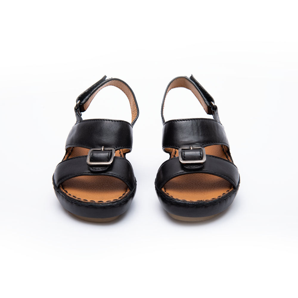 Alfi Kids Boy's Black Calf Sandal