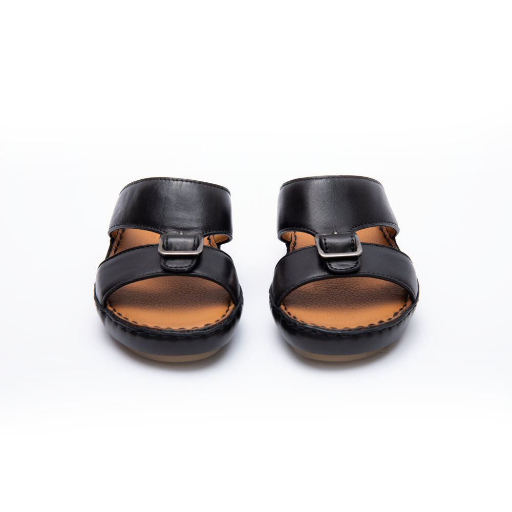 Alfi Kids Boy's Black Calf Sandal