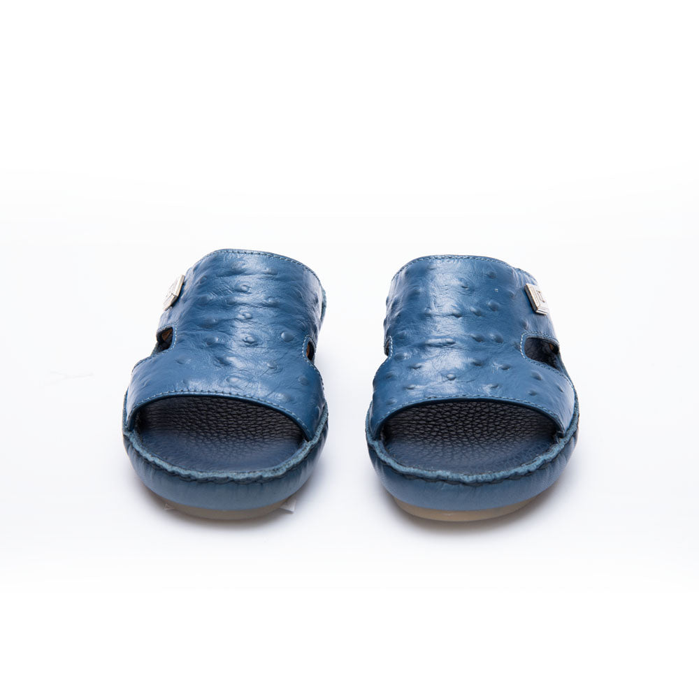 Alfi Kids Boy's Navy Printed Ostrich Sandal