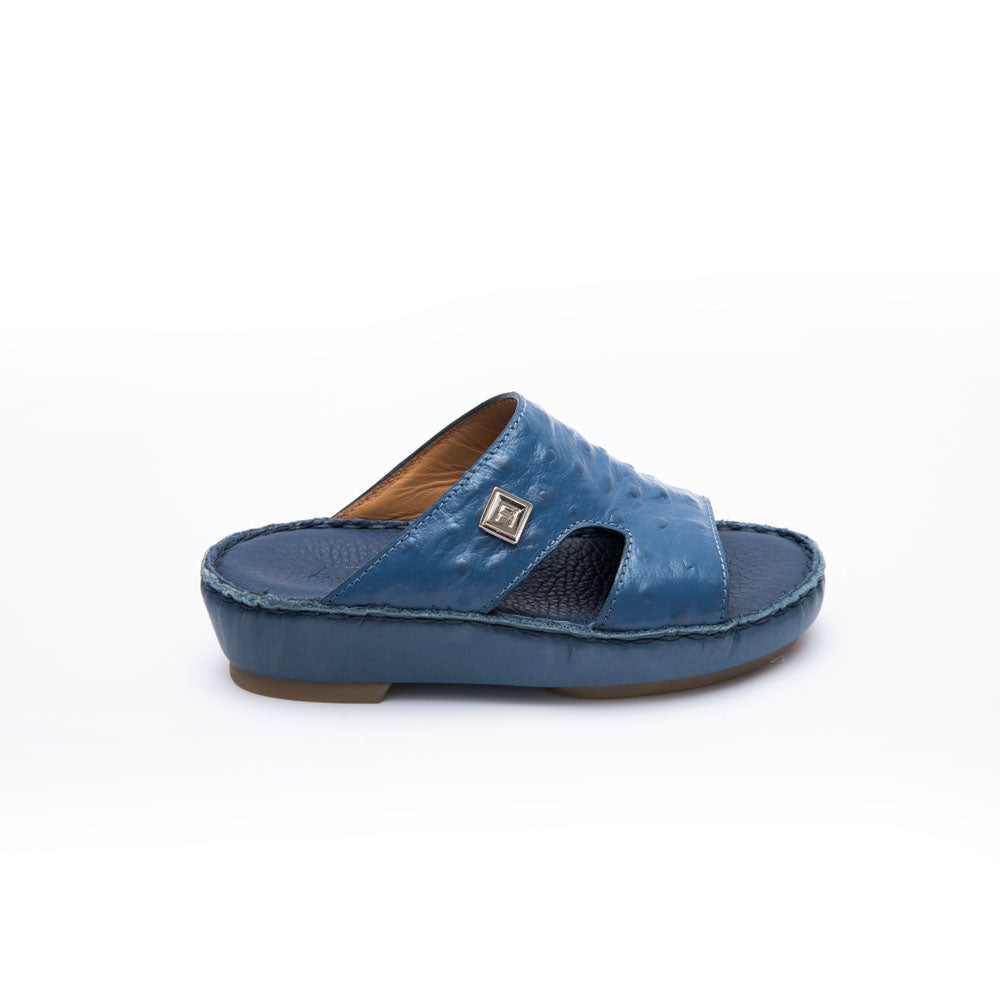 Alfi Kids Boy's Navy Printed Ostrich Sandal