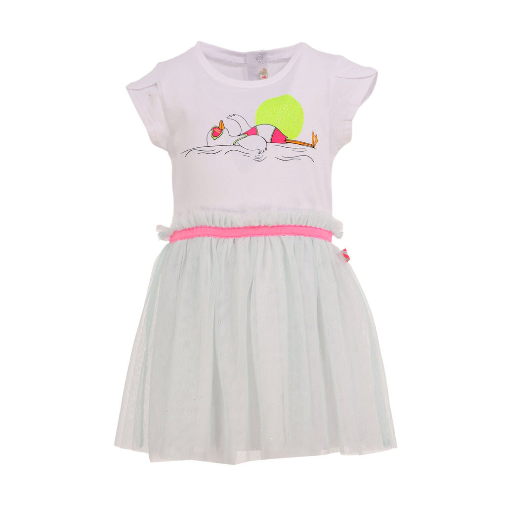 Billieblush Kids Girl's Bird Print Tulle Dress