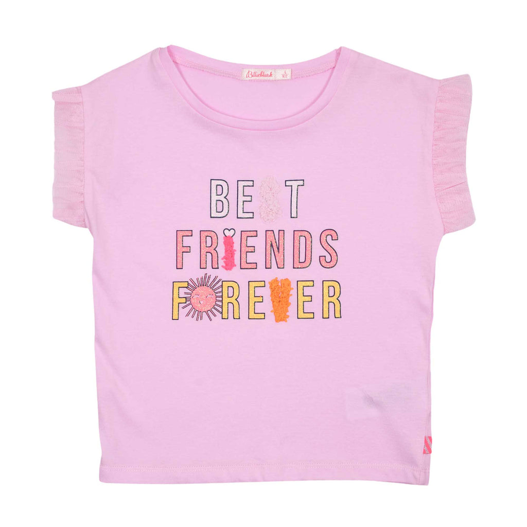 Billieblush Kids Pink Cotton T-Shirt