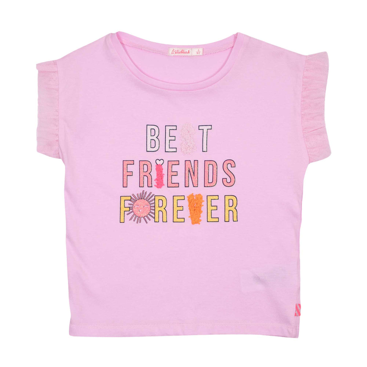 Billieblush Kids Pink Cotton T-Shirt