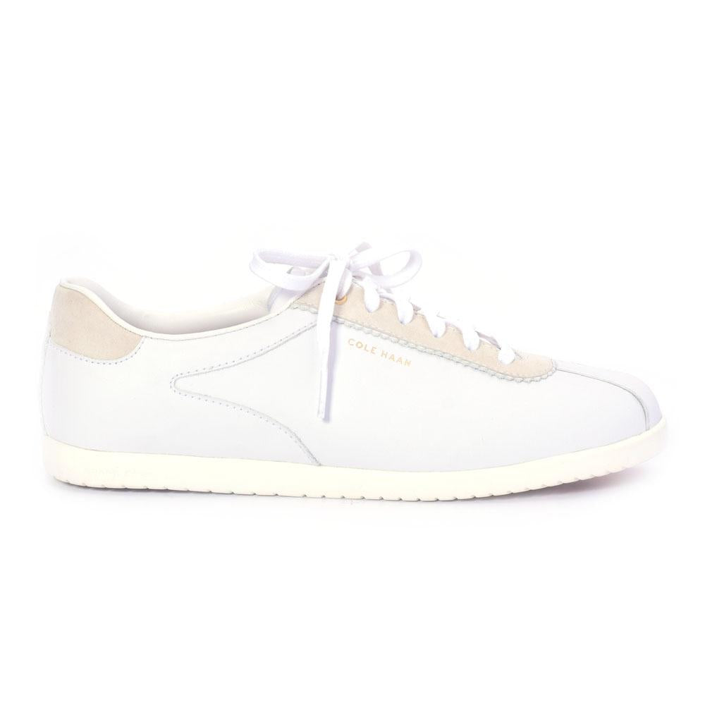 Cole Haan GrandPro Turf Sneaker Optic White Leather/Chalk Suede/Optic White