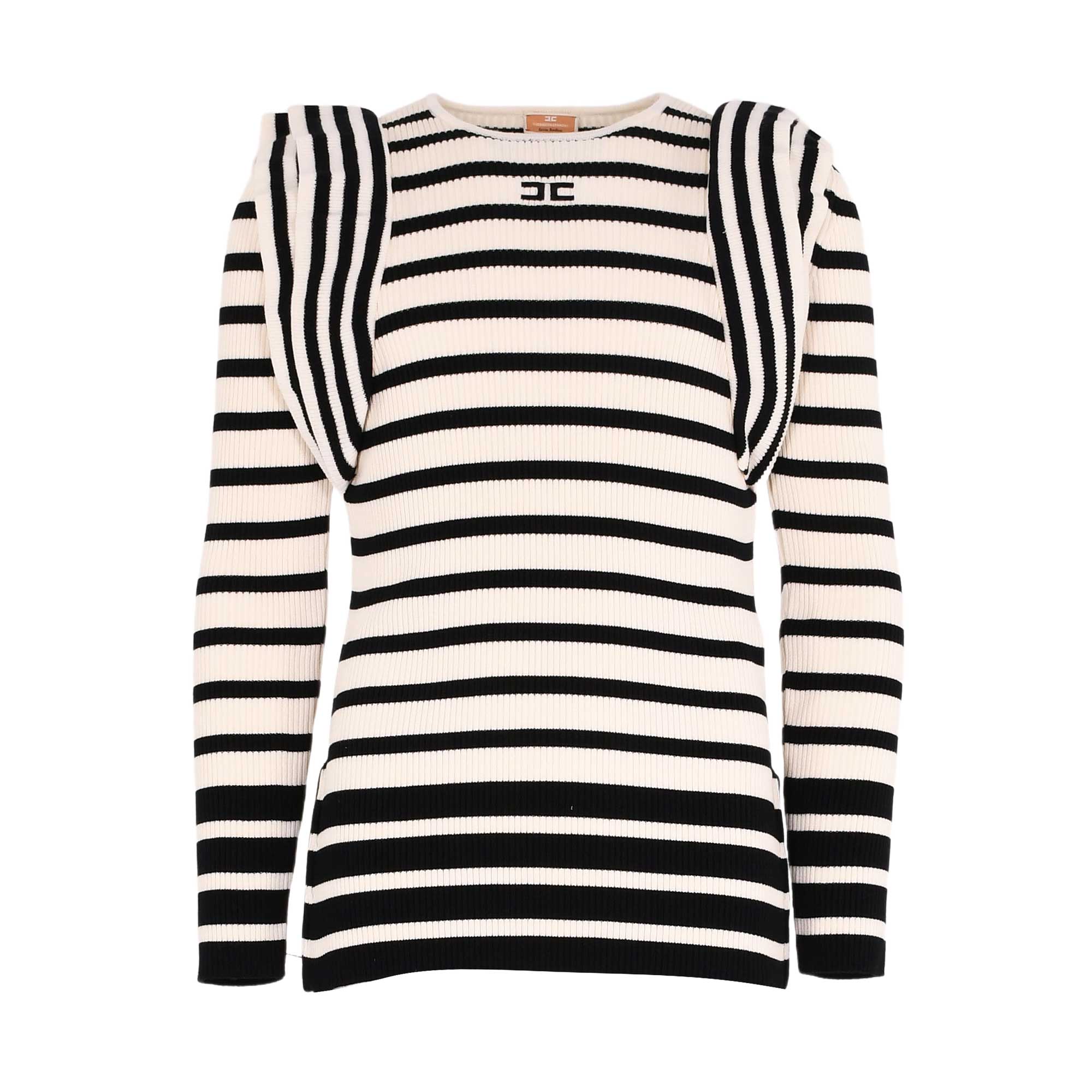 Elisabetta Franchi Kids Set Top & Trousers White & Black