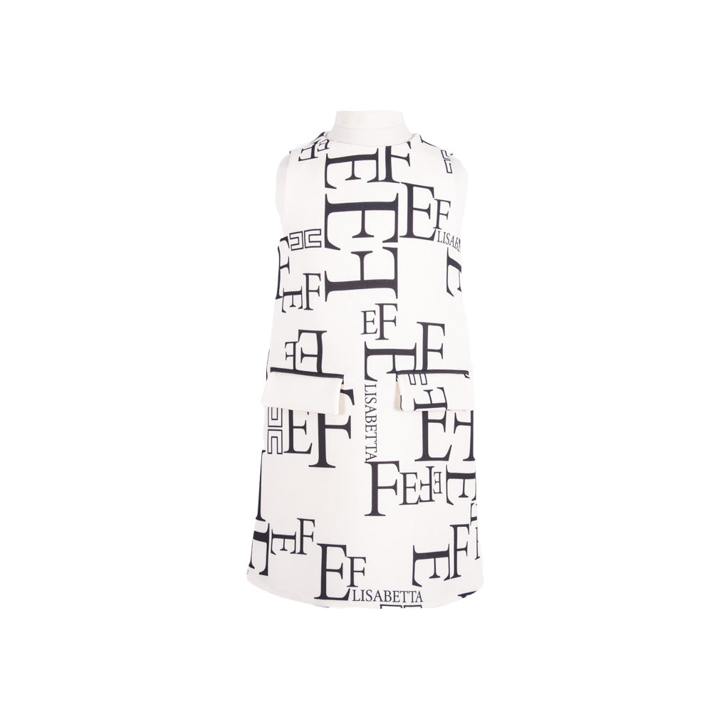 Elisabetta Franche Rose Gold & White Dress