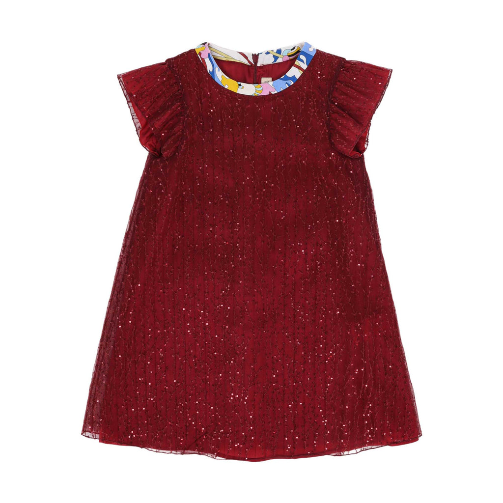 Emilio Pucci Tulle Maroon Dress SS22