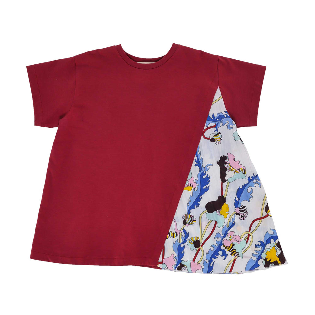 Emilio Pucci Contrast Panel Red T-Shirt Dress SS22