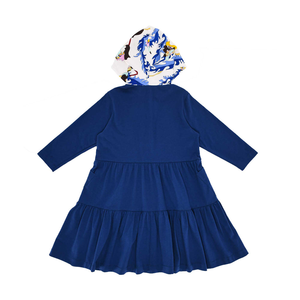 Emilio Pucci Hooded Blue Dress SS22