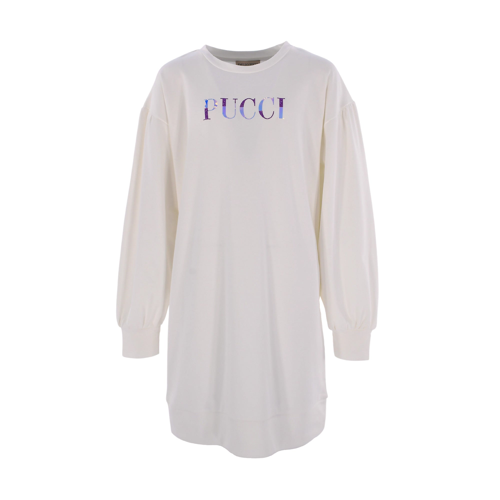 Emilio Pucci White Cotton Jersey Jumper Dress AW22